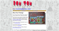 Desktop Screenshot of bontonvintage.com